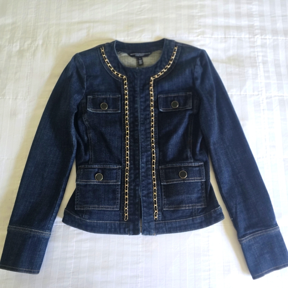 WHBM Stylist - Denim Chain Jacket from White House Black Market - Picture 1 of 12